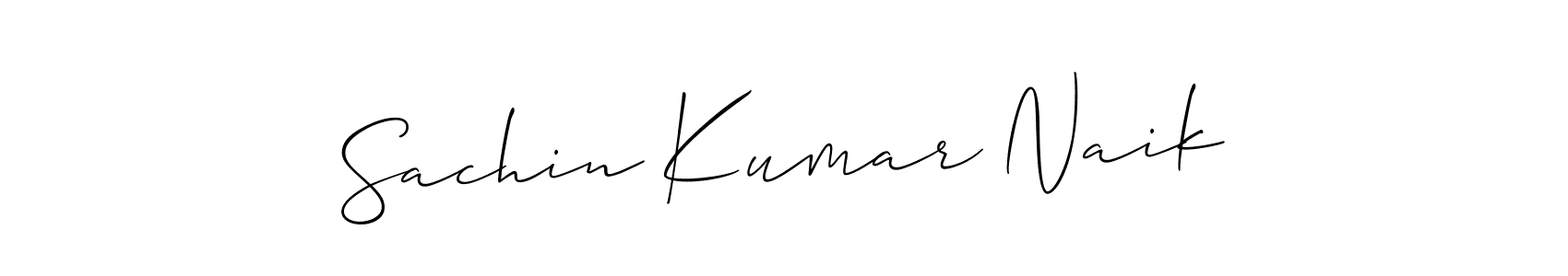 Create a beautiful signature design for name Sachin Kumar Naik. With this signature (Allison_Script) fonts, you can make a handwritten signature for free. Sachin Kumar Naik signature style 2 images and pictures png