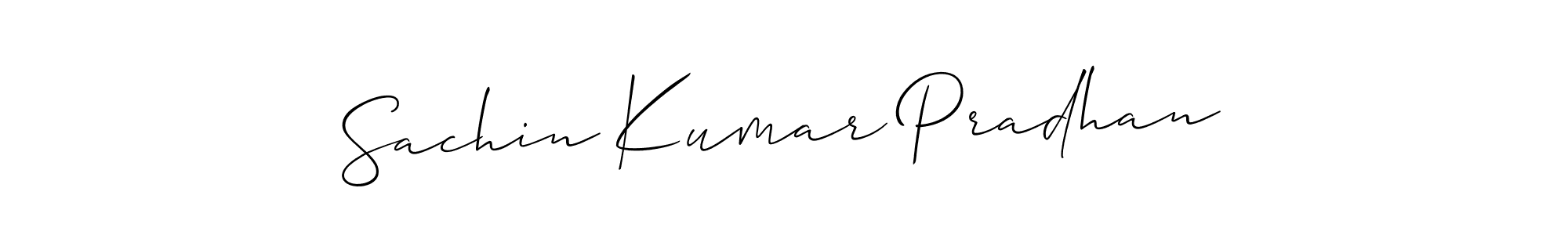 Similarly Allison_Script is the best handwritten signature design. Signature creator online .You can use it as an online autograph creator for name Sachin Kumar Pradhan. Sachin Kumar Pradhan signature style 2 images and pictures png