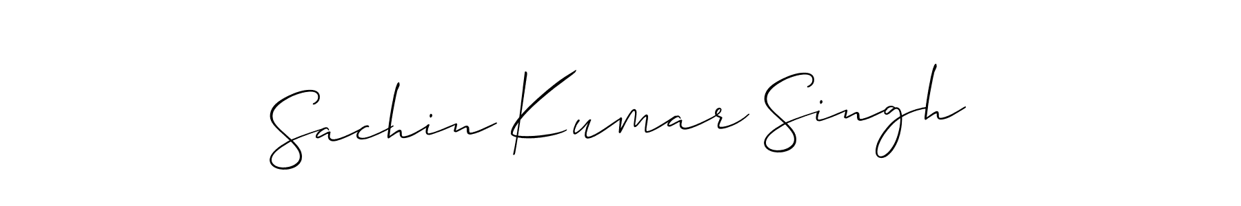 How to make Sachin Kumar Singh signature? Allison_Script is a professional autograph style. Create handwritten signature for Sachin Kumar Singh name. Sachin Kumar Singh signature style 2 images and pictures png