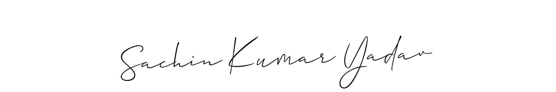 Similarly Allison_Script is the best handwritten signature design. Signature creator online .You can use it as an online autograph creator for name Sachin Kumar Yadav. Sachin Kumar Yadav signature style 2 images and pictures png
