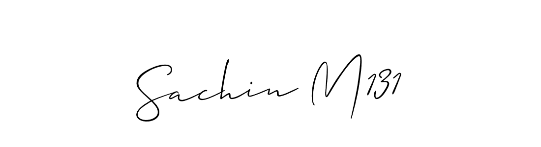 Allison_Script is a professional signature style that is perfect for those who want to add a touch of class to their signature. It is also a great choice for those who want to make their signature more unique. Get Sachin M131 name to fancy signature for free. Sachin M131 signature style 2 images and pictures png