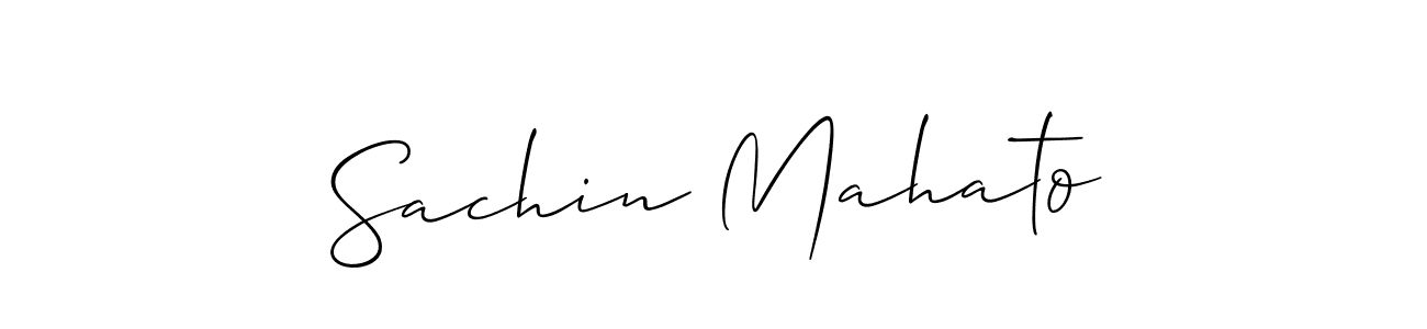 It looks lik you need a new signature style for name Sachin Mahato. Design unique handwritten (Allison_Script) signature with our free signature maker in just a few clicks. Sachin Mahato signature style 2 images and pictures png