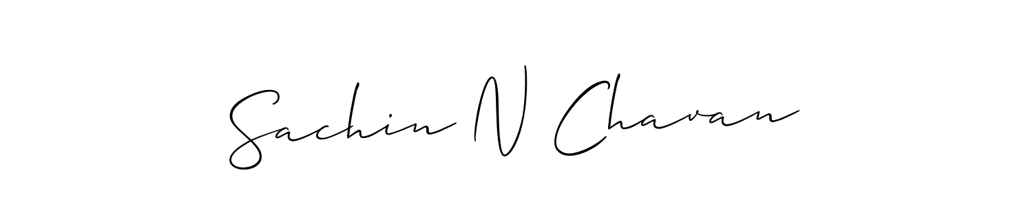 The best way (Allison_Script) to make a short signature is to pick only two or three words in your name. The name Sachin N Chavan include a total of six letters. For converting this name. Sachin N Chavan signature style 2 images and pictures png