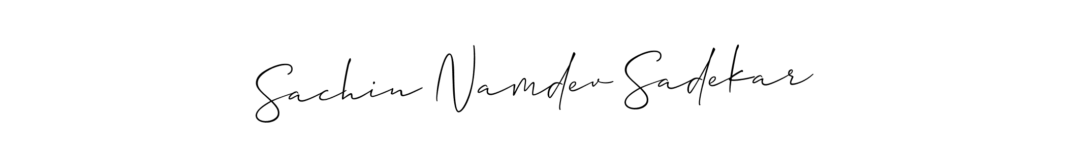 Similarly Allison_Script is the best handwritten signature design. Signature creator online .You can use it as an online autograph creator for name Sachin Namdev Sadekar. Sachin Namdev Sadekar signature style 2 images and pictures png