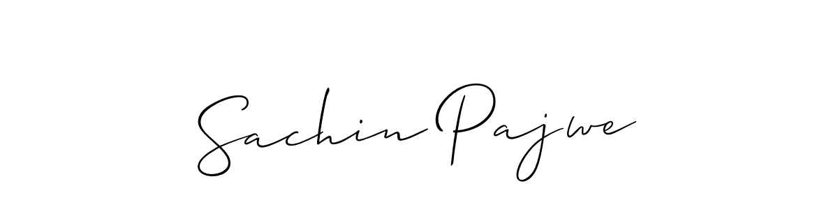 How to make Sachin Pajwe signature? Allison_Script is a professional autograph style. Create handwritten signature for Sachin Pajwe name. Sachin Pajwe signature style 2 images and pictures png