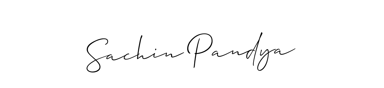 The best way (Allison_Script) to make a short signature is to pick only two or three words in your name. The name Sachin Pandya include a total of six letters. For converting this name. Sachin Pandya signature style 2 images and pictures png