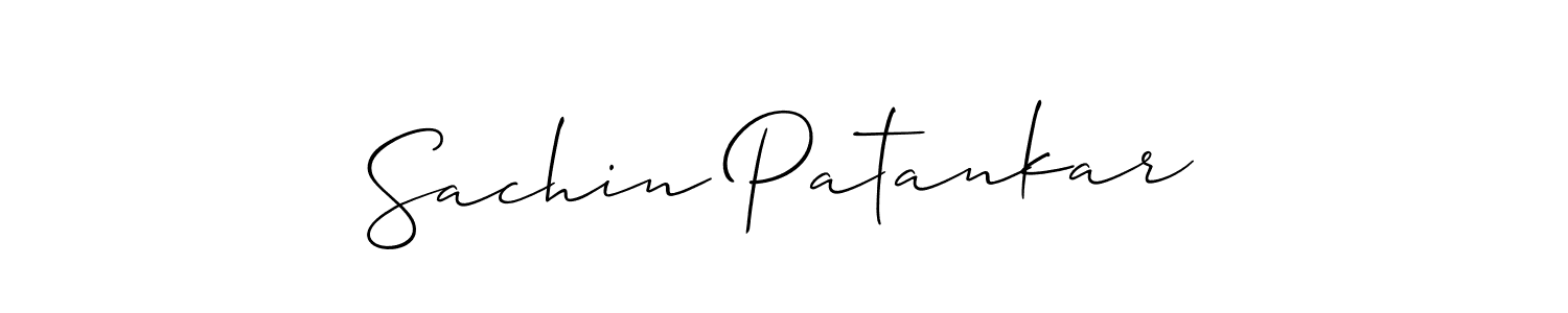 How to make Sachin Patankar signature? Allison_Script is a professional autograph style. Create handwritten signature for Sachin Patankar name. Sachin Patankar signature style 2 images and pictures png
