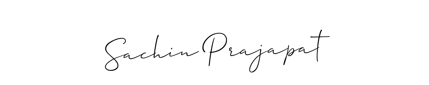 Design your own signature with our free online signature maker. With this signature software, you can create a handwritten (Allison_Script) signature for name Sachin Prajapat. Sachin Prajapat signature style 2 images and pictures png