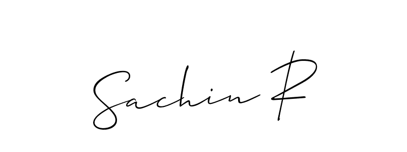 Create a beautiful signature design for name Sachin R. With this signature (Allison_Script) fonts, you can make a handwritten signature for free. Sachin R signature style 2 images and pictures png