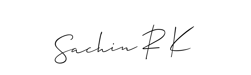 This is the best signature style for the Sachin R K name. Also you like these signature font (Allison_Script). Mix name signature. Sachin R K signature style 2 images and pictures png