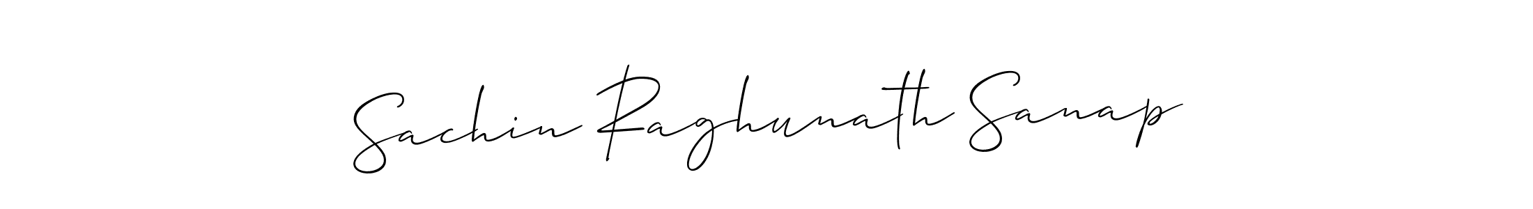 Allison_Script is a professional signature style that is perfect for those who want to add a touch of class to their signature. It is also a great choice for those who want to make their signature more unique. Get Sachin Raghunath Sanap name to fancy signature for free. Sachin Raghunath Sanap signature style 2 images and pictures png