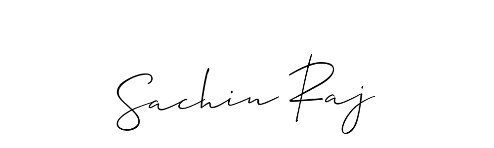 Create a beautiful signature design for name Sachin Raj. With this signature (Allison_Script) fonts, you can make a handwritten signature for free. Sachin Raj signature style 2 images and pictures png