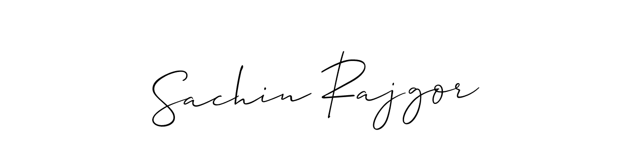 Create a beautiful signature design for name Sachin Rajgor. With this signature (Allison_Script) fonts, you can make a handwritten signature for free. Sachin Rajgor signature style 2 images and pictures png