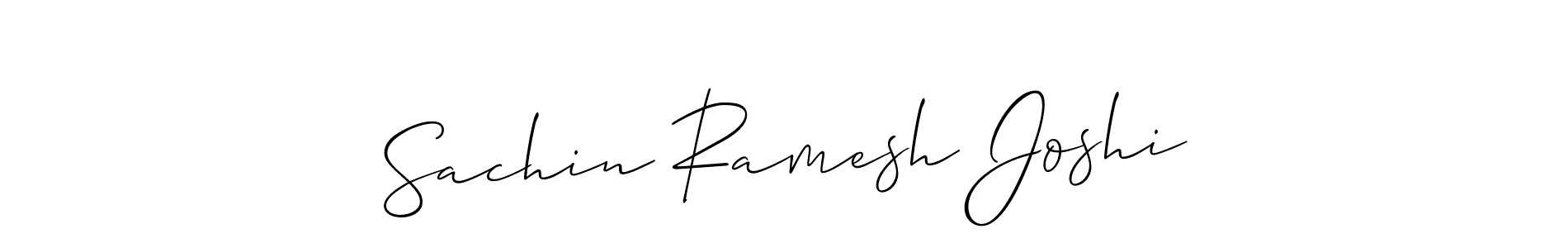 Design your own signature with our free online signature maker. With this signature software, you can create a handwritten (Allison_Script) signature for name Sachin Ramesh Joshi. Sachin Ramesh Joshi signature style 2 images and pictures png