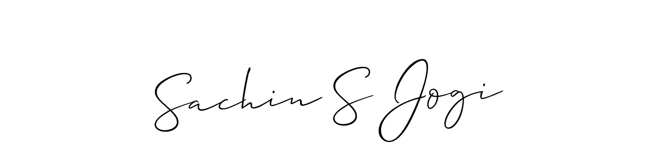 You should practise on your own different ways (Allison_Script) to write your name (Sachin S Jogi) in signature. don't let someone else do it for you. Sachin S Jogi signature style 2 images and pictures png