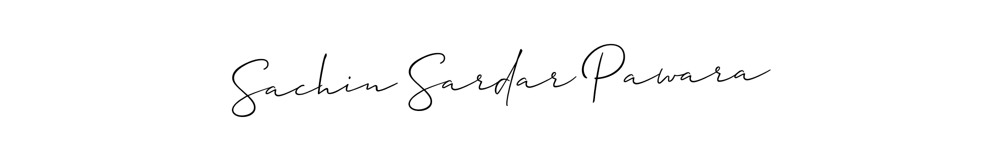 Design your own signature with our free online signature maker. With this signature software, you can create a handwritten (Allison_Script) signature for name Sachin Sardar Pawara. Sachin Sardar Pawara signature style 2 images and pictures png