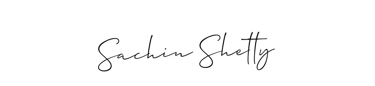 Allison_Script is a professional signature style that is perfect for those who want to add a touch of class to their signature. It is also a great choice for those who want to make their signature more unique. Get Sachin Shetty name to fancy signature for free. Sachin Shetty signature style 2 images and pictures png