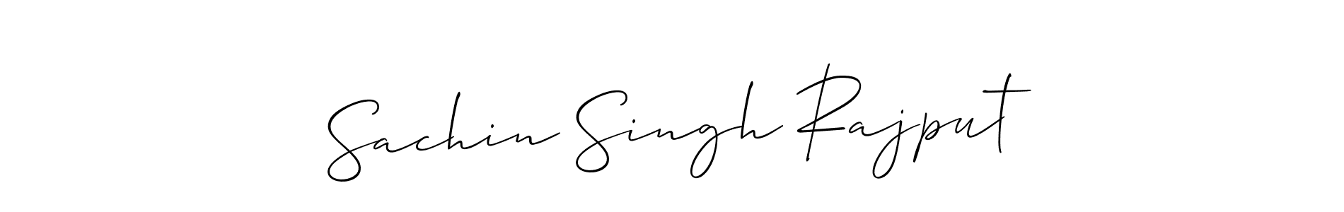 Also we have Sachin Singh Rajput name is the best signature style. Create professional handwritten signature collection using Allison_Script autograph style. Sachin Singh Rajput signature style 2 images and pictures png