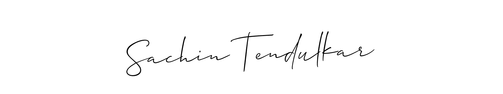 Make a beautiful signature design for name Sachin Tendulkar. With this signature (Allison_Script) style, you can create a handwritten signature for free. Sachin Tendulkar signature style 2 images and pictures png
