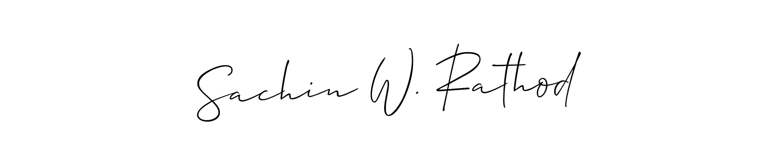 Similarly Allison_Script is the best handwritten signature design. Signature creator online .You can use it as an online autograph creator for name Sachin W. Rathod. Sachin W. Rathod signature style 2 images and pictures png