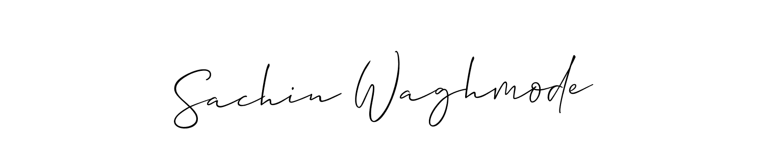 Allison_Script is a professional signature style that is perfect for those who want to add a touch of class to their signature. It is also a great choice for those who want to make their signature more unique. Get Sachin Waghmode name to fancy signature for free. Sachin Waghmode signature style 2 images and pictures png