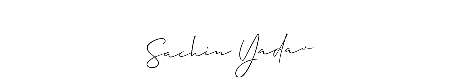 How to Draw Sachin Yadav❤️ signature style? Allison_Script is a latest design signature styles for name Sachin Yadav❤️. Sachin Yadav❤️ signature style 2 images and pictures png