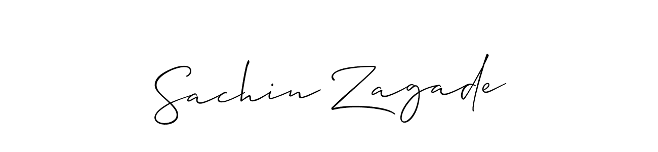 This is the best signature style for the Sachin Zagade name. Also you like these signature font (Allison_Script). Mix name signature. Sachin Zagade signature style 2 images and pictures png