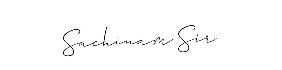 How to make Sachinam Sir signature? Allison_Script is a professional autograph style. Create handwritten signature for Sachinam Sir name. Sachinam Sir signature style 2 images and pictures png