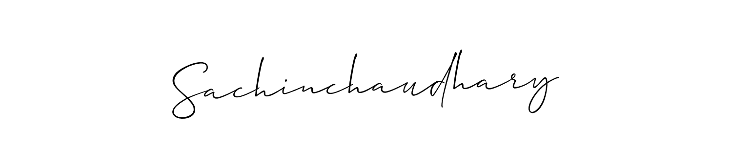 You should practise on your own different ways (Allison_Script) to write your name (Sachinchaudhary) in signature. don't let someone else do it for you. Sachinchaudhary signature style 2 images and pictures png