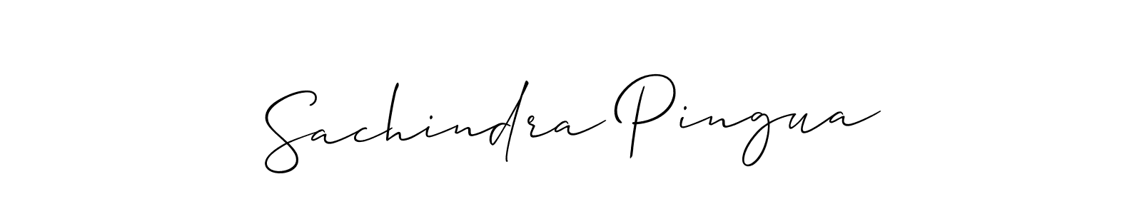 It looks lik you need a new signature style for name Sachindra Pingua. Design unique handwritten (Allison_Script) signature with our free signature maker in just a few clicks. Sachindra Pingua signature style 2 images and pictures png