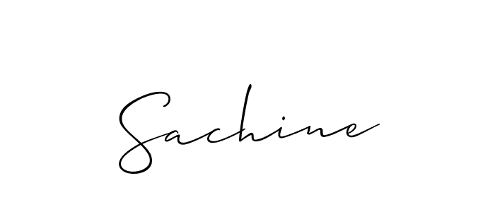 Sachine stylish signature style. Best Handwritten Sign (Allison_Script) for my name. Handwritten Signature Collection Ideas for my name Sachine. Sachine signature style 2 images and pictures png