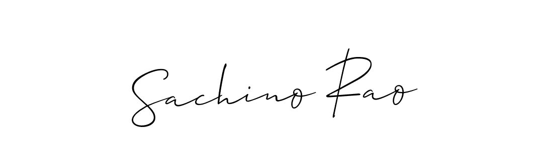 Create a beautiful signature design for name Sachino Rao. With this signature (Allison_Script) fonts, you can make a handwritten signature for free. Sachino Rao signature style 2 images and pictures png