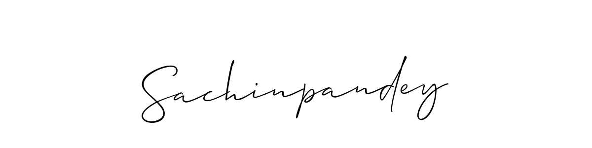 Make a beautiful signature design for name Sachinpandey. With this signature (Allison_Script) style, you can create a handwritten signature for free. Sachinpandey signature style 2 images and pictures png