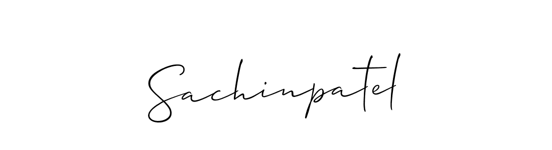 Create a beautiful signature design for name Sachinpatel. With this signature (Allison_Script) fonts, you can make a handwritten signature for free. Sachinpatel signature style 2 images and pictures png