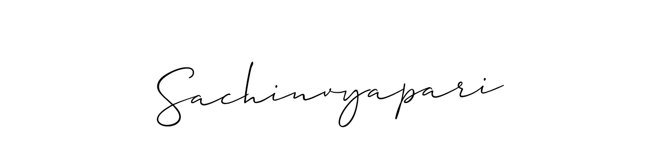 Allison_Script is a professional signature style that is perfect for those who want to add a touch of class to their signature. It is also a great choice for those who want to make their signature more unique. Get Sachinvyapari name to fancy signature for free. Sachinvyapari signature style 2 images and pictures png