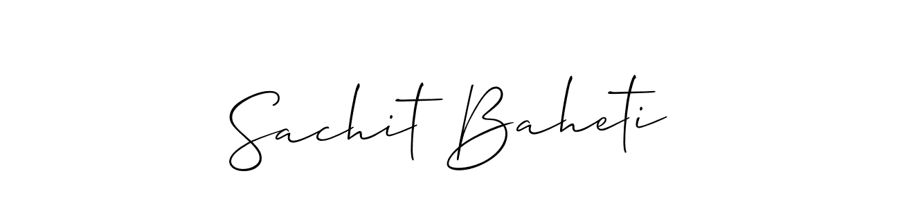 Once you've used our free online signature maker to create your best signature Allison_Script style, it's time to enjoy all of the benefits that Sachit Baheti name signing documents. Sachit Baheti signature style 2 images and pictures png