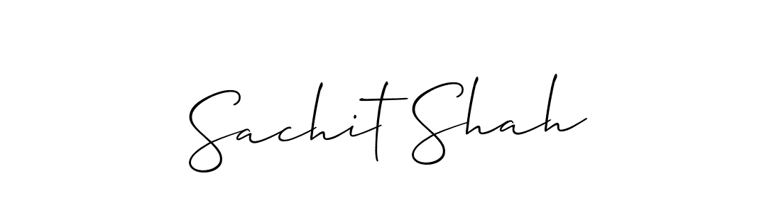 How to make Sachit Shah signature? Allison_Script is a professional autograph style. Create handwritten signature for Sachit Shah name. Sachit Shah signature style 2 images and pictures png