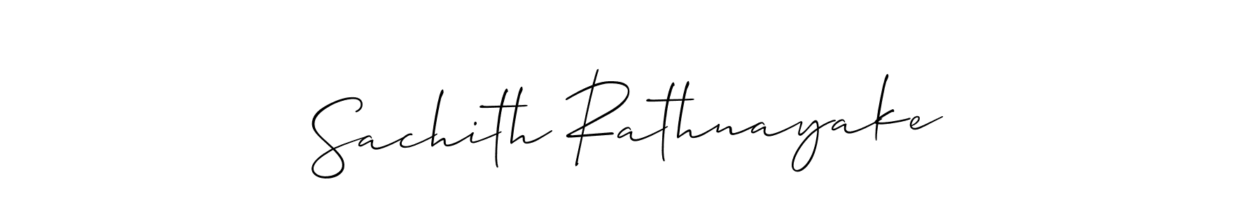 Use a signature maker to create a handwritten signature online. With this signature software, you can design (Allison_Script) your own signature for name Sachith Rathnayake. Sachith Rathnayake signature style 2 images and pictures png