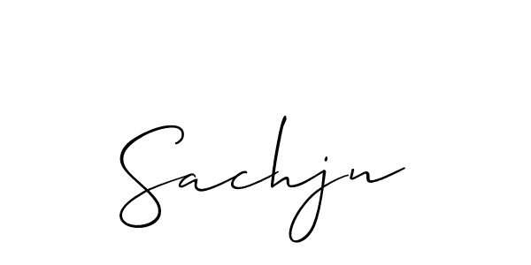 if you are searching for the best signature style for your name Sachjn. so please give up your signature search. here we have designed multiple signature styles  using Allison_Script. Sachjn signature style 2 images and pictures png