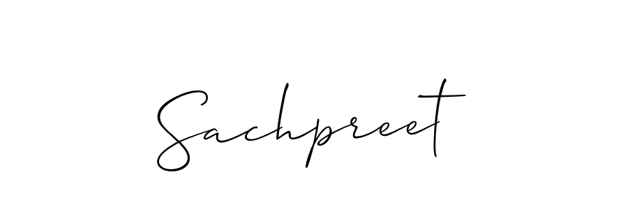 How to make Sachpreet name signature. Use Allison_Script style for creating short signs online. This is the latest handwritten sign. Sachpreet signature style 2 images and pictures png