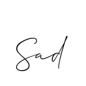 Also we have Sad name is the best signature style. Create professional handwritten signature collection using Allison_Script autograph style. Sad signature style 2 images and pictures png