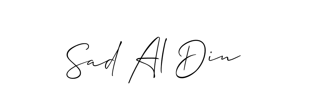 You can use this online signature creator to create a handwritten signature for the name Sad Al Din. This is the best online autograph maker. Sad Al Din signature style 2 images and pictures png