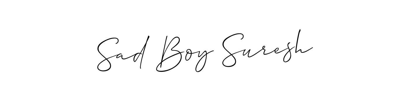 Make a beautiful signature design for name Sad Boy Suresh. With this signature (Allison_Script) style, you can create a handwritten signature for free. Sad Boy Suresh signature style 2 images and pictures png