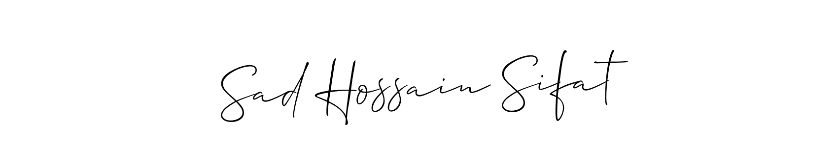 How to make Sad Hossain Sifat name signature. Use Allison_Script style for creating short signs online. This is the latest handwritten sign. Sad Hossain Sifat signature style 2 images and pictures png