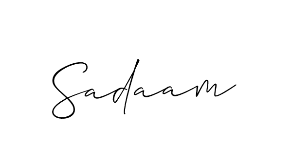 Similarly Allison_Script is the best handwritten signature design. Signature creator online .You can use it as an online autograph creator for name Sadaam. Sadaam signature style 2 images and pictures png