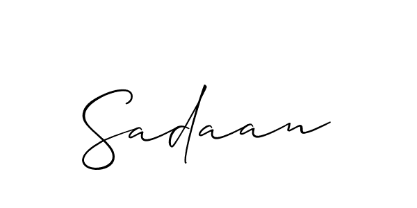 It looks lik you need a new signature style for name Sadaan. Design unique handwritten (Allison_Script) signature with our free signature maker in just a few clicks. Sadaan signature style 2 images and pictures png