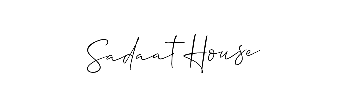 if you are searching for the best signature style for your name Sadaat House. so please give up your signature search. here we have designed multiple signature styles  using Allison_Script. Sadaat House signature style 2 images and pictures png