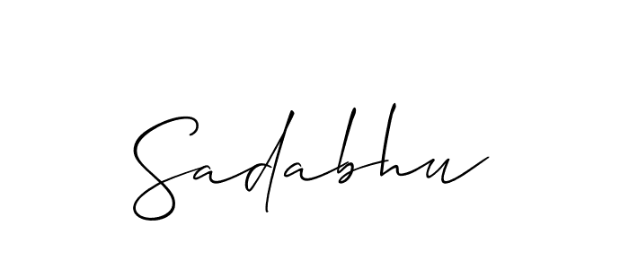 Make a beautiful signature design for name Sadabhu. Use this online signature maker to create a handwritten signature for free. Sadabhu signature style 2 images and pictures png