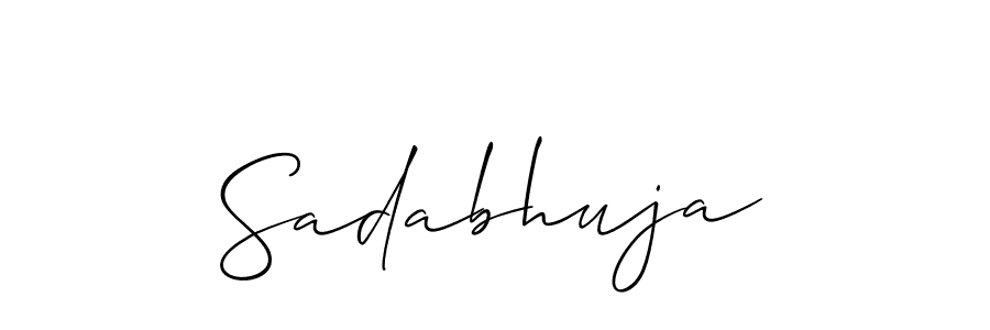 How to make Sadabhuja signature? Allison_Script is a professional autograph style. Create handwritten signature for Sadabhuja name. Sadabhuja signature style 2 images and pictures png