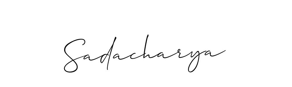 Also we have Sadacharya name is the best signature style. Create professional handwritten signature collection using Allison_Script autograph style. Sadacharya signature style 2 images and pictures png